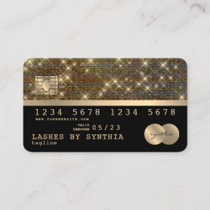 Creditcard styling Gold en zwart Visitekaartje
