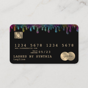 Creditcard Styling Unicorn mermaid Visitekaartje