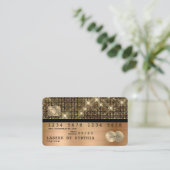 Creditcard styreen Gold en zwart Visitekaartje (Staand voorkant)