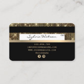 Creditcard styreen Gold en zwart Visitekaartje (Achterkant)