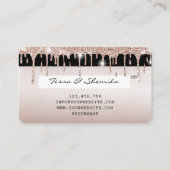 Creditcard styreen Roos Gold Long Lashes Visitekaartje (Achterkant)