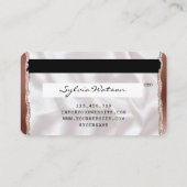 Creditcard styreen Roos Gold Long Lashes Visitekaartje (Achterkant)