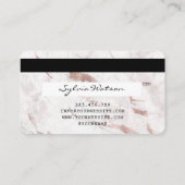 Creditcard styreen Roos Gold Long Lashes Visitekaartje (Achterkant)