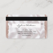 Creditcard styreen Roos Gold Long Lashes Visitekaartje (Achterkant)