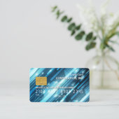 Creditcard | Technologische achtergrond Visitekaartje (Staand voorkant)