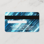 Creditcard | Technologische achtergrond Visitekaartje (Achterkant)