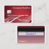 Creditcard Visitekaartje (Voorkant / Achterkant)