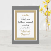 Creditcard voor aangepaste mastergraad gefelicitee kaart (Gele Bloem)