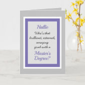 Creditcard voor aangepaste mastergraad gefelicitee kaart (Gele Bloem)
