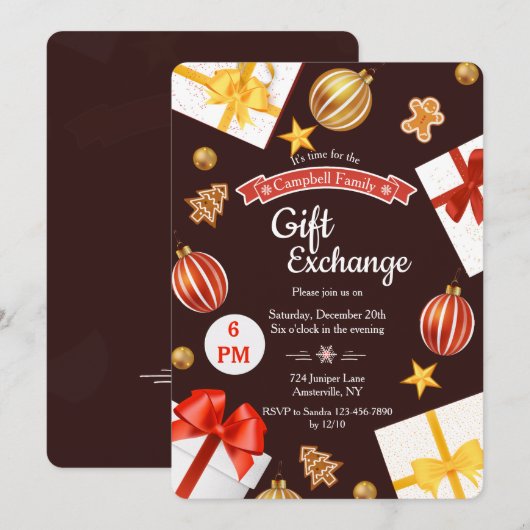 Creditcard voor Exchange Holiday Kaart (Voorkant / Achterkant)