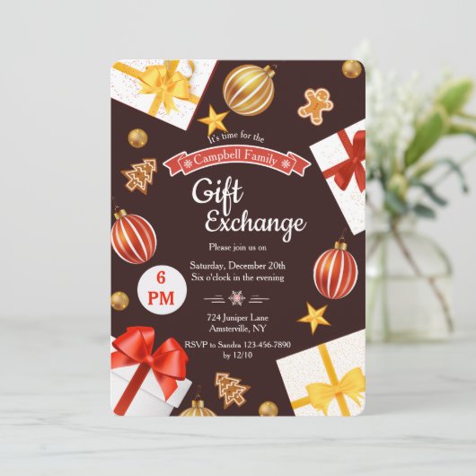 Creditcard voor Exchange Holiday Kaart (Staand voorkant)