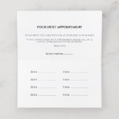 Creditcard voor Gold-effect bijkantoor Afsprakenkaart (Binnenkant ongevouwen)