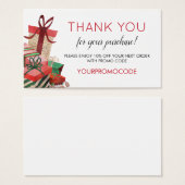 Creditcard voor speciale promotiecode visitekaartje (Voorkant /achterkant)