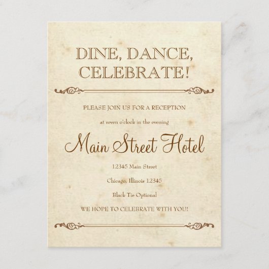 Creditcard voor winkelboekontvangst informatiekaartje (Voorkant)