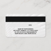Creditcard | Wit panelenpatroon Visitekaartje (Achterkant)