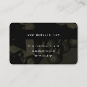 Creditcard ziet er geïnspireerd uit als gym stijl visitekaartje (Achterkant)