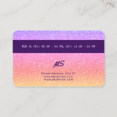 Creditcard ziet er lichtzinnig kleurrijk uit visitekaartje (Achterkant)