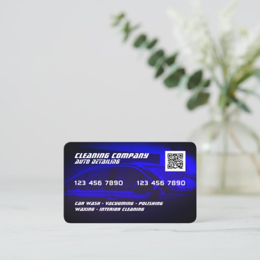Creditcardauto Visitekaartje (Staand voorkant)