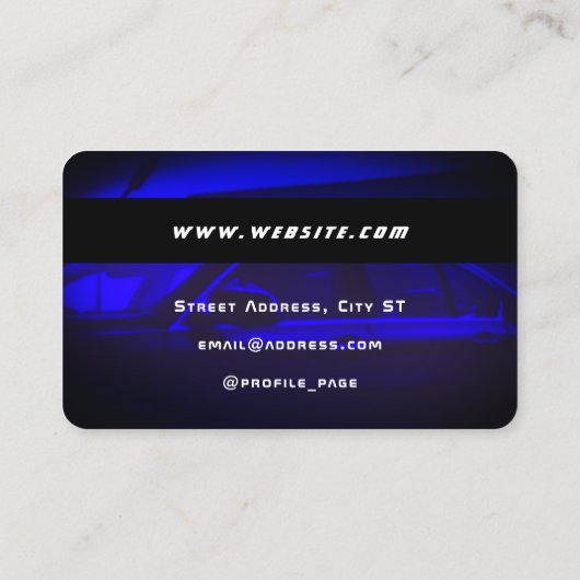 Creditcardauto Visitekaartje (Achterkant)