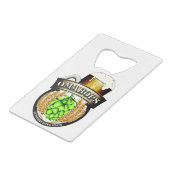 Creditcardformaat flesopener creditkaart flessenopener (Voorkant Gekanteld)