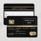 Creditcardkaartencertificaat Logo toevoegen Kaart (Voorkant / Achterkant)