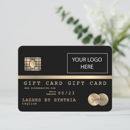 Creditcardkaartencertificaat Logo toevoegen Kaart (Staand voorkant)