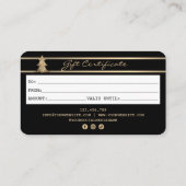 Creditcardkaartencertificaat Logo toevoegen Visitekaartje (Achterkant)