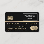 Creditcardkaartencertificaat Logo toevoegen Visitekaartje (Voorkant)