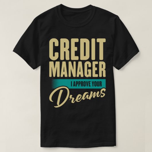Creditcardmaatschappij Ik keur je dromen goed T-shirt (Design voorkant)