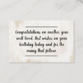 Creditcardnummer - Berichten op feestdag - Visitekaartje (Voorkant)