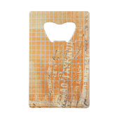  creditcardnummer Franse winkel ontvangen Creditkaart Flessenopener (Voorkant)