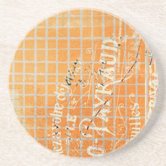  creditcardnummer Franse winkel ontvangen Zandsteen Onderzetter (Voorkant)