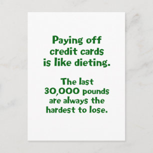 Creditcards… Briefkaart