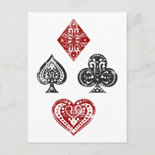 creditcards Suit Briefkaart