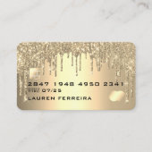 Creditcardstijl Gold Glitter Drivers Visitekaartje (Voorkant)