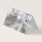 Creditcardstijl Silver Diamond Visitekaartje (Voorkant)