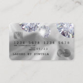Creditcardstijl Silver Diamond Visitekaartje (Voorkant)