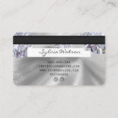 Creditcardstijl Silver Diamond Visitekaartje (Achterkant)