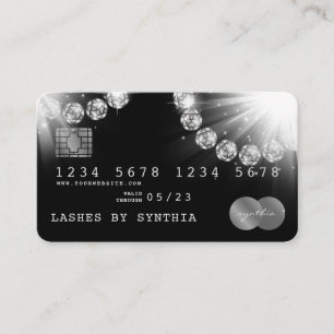 Creditcardstijl Silver Diamond Visitekaartje