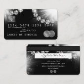 Creditcardstijl Silver Diamond Visitekaartje (Voorkant / Achterkant)