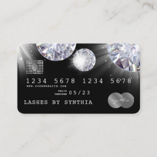 Creditcardstijl Silver Diamond Visitekaartje