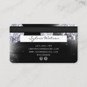 Creditcardstijl Silver Diamond Visitekaartje (Achterkant)