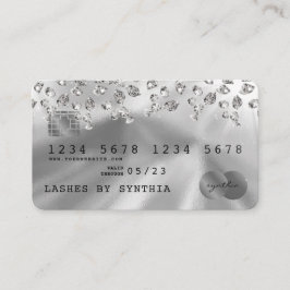 Creditcardstijl Silver Diamond Visitekaartje