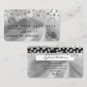 Creditcardstijl Silver Diamond Visitekaartje (Voorkant / Achterkant)