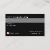 Creditcardstijl Visitekaartje (Achterkant)