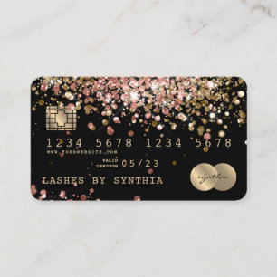 Creditcardstyreen Glitter Gold Visitekaartje