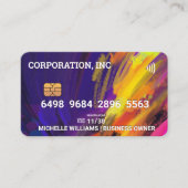 crediteren | Debit-Kaart | creatief kunstenaar Visitekaartje (Voorkant)