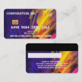 crediteren | Debit-Kaart | creatief kunstenaar Visitekaartje (Voorkant / Achterkant)