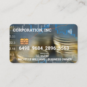 crediteren Kaart debiteren Valuta Voorraaddi Visitekaartje