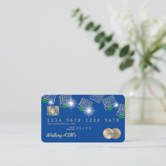 Crediteringsgeld van de Kaart dat in geldautomaten Visitekaartje (Staand voorkant)